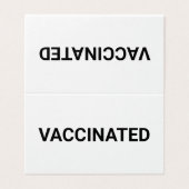 予防接種、白黒カスタマイズ可能な折り畳みカード (外部フラット)