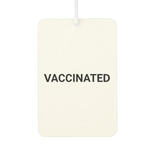 予防接種、白黒カスタマイズ可能な車 カーエアーフレッシュナー (正面)