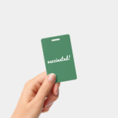 予防接種 Coronavirus Covid Pro Vaccine Green バッジ (手持ち)