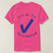 予防接種OK Tシャツ (デザイン正面)