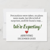 予防措置は取られ、計画は立てられなかったが 案内状 (正面)