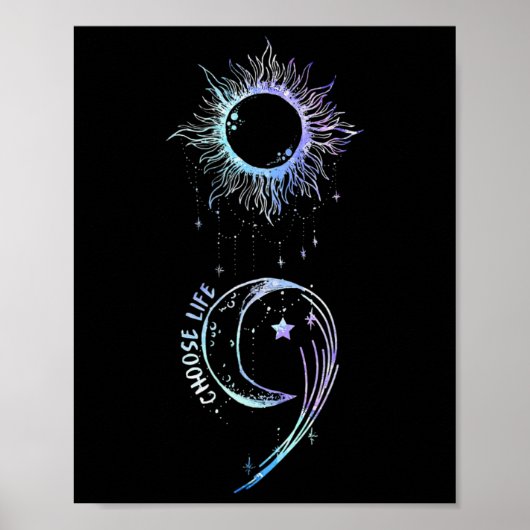 予防認識度ライフを選択セミコロンゴシック ポスター (正面)