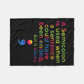 予防認識度精神保健病 フリースブランケット (正面(横))