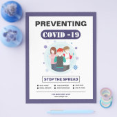 予防Covid-19 チラシ (シングル)