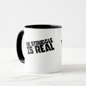 争いが始まった実在 マグカップ (正面左)