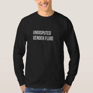 争いのないジェンダー流体レインボー男女兼用プリ Tシャツ