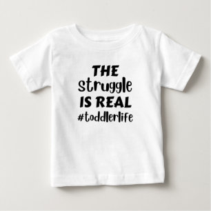 争いは小さ実在な生活だ ベビーTシャツ