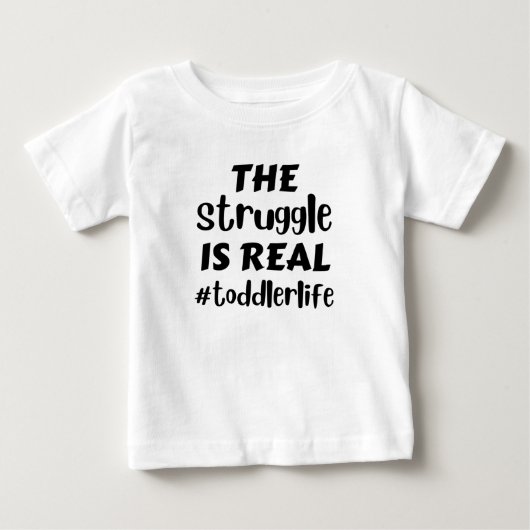 争いは小さ実在な生活だ ベビーTシャツ (正面)