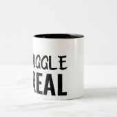 争いは黒実在縁だ ツートーンマグカップ (中央)