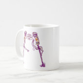 争っている信号 コーヒーマグカップ (正面左)