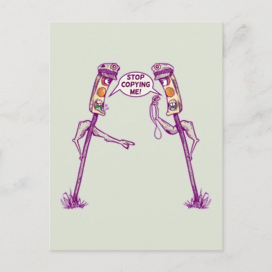 争っている信号 ポストカード (正面)