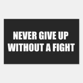 争与えうことなく起きない 長方形シール (正面)
