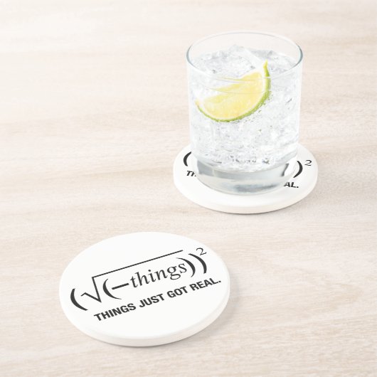 事のちょうど得られた実質 コースター (側面)