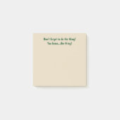 事の付箋を忘れないで下さい ポストイット (正面)