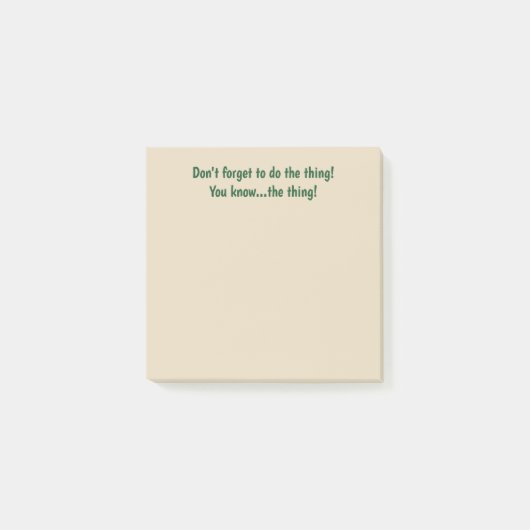 事の付箋を忘れないで下さい ポストイット (正面)