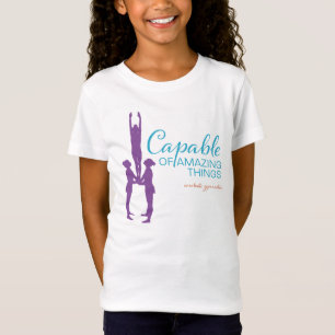事の女の子のacroのTシャツを驚かせることができる Tシャツ