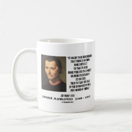 事の引用文のNiccolo Machiavelliの新しい発注 コーヒーマグカップ