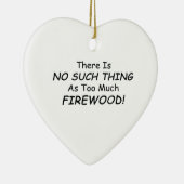 事はたくさんのまきのようなありません セラミックオーナメント (右)