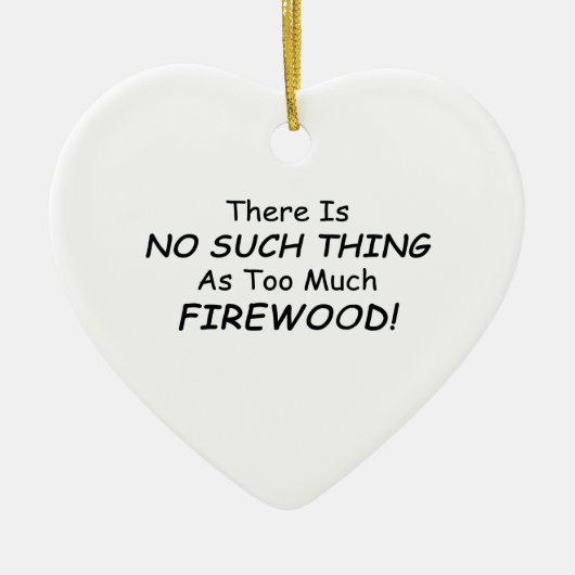 事はたくさんのまきのようなありません セラミックオーナメント (正面)