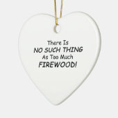 事はたくさんのまきのようなありません セラミックオーナメント (左)