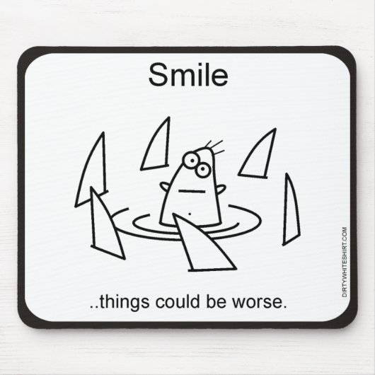 事はより悪いことができます マウスパッド (正面)