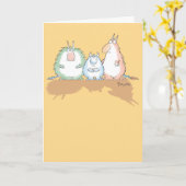 事は調べています カード (黄色い花)