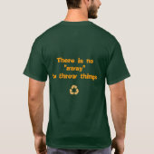 事を投げる"遠くにが"ありません Tシャツ (裏面)