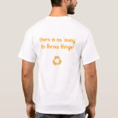 事を投げる"遠くにが"ありません Tシャツ (裏面)