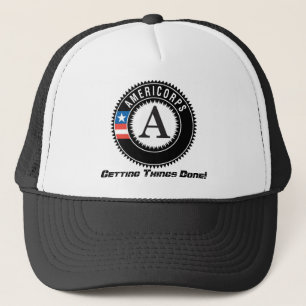 事を終らせるamericorpsのロゴ! キャップ