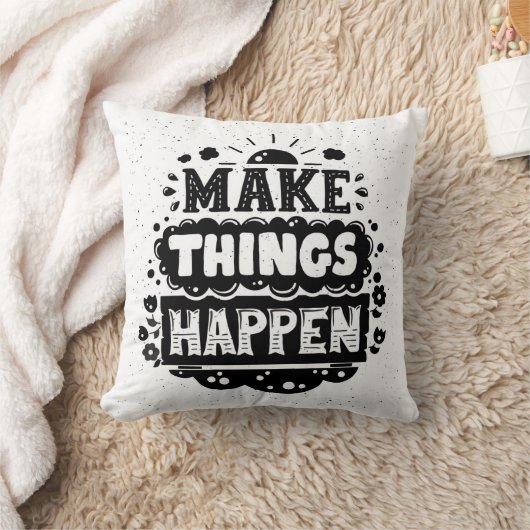 事を起こらせます クッション (ブランケット)