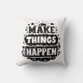 事を起こらせます クッション (正面)