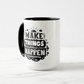 事を起こらせます マグカップ (正面左)