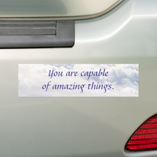 事を驚かせることができます バンパーステッカー (車上)