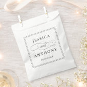 事エレガント務結婚婚約パーティ フェイバーバッグ (クリップ留めされた状態)