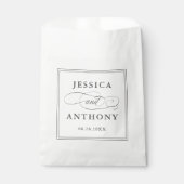 事エレガント務結婚婚約パーティ フェイバーバッグ (正面)