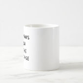 事件は猫の手に委ねろ キャットマグカップ – 面白い猫好きのコーヒー コーヒーマグカップ (中央)