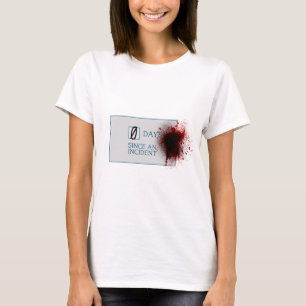 事件以来の血の(ばちゃばちゃ)跳ねる0の日 Tシャツ