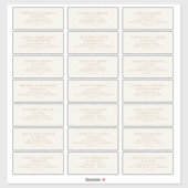 事前にアドレス指定結婚されたゲストメーリングラベルステッカー シール (シート)