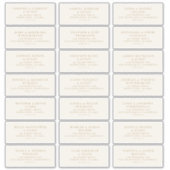 事前にアドレス指定結婚されたゲストメーリングラベルステッカー シール (正面)