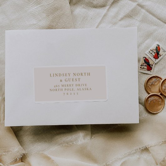 事前にアドレス指定結婚されたゲストメーリングラベルステッカー シール