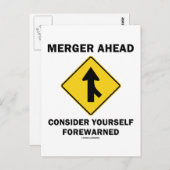 事前に事前に考慮して合併（署名） ポストカード (正面/裏面)