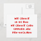 事前に却下された ポストカード (正面/裏面)