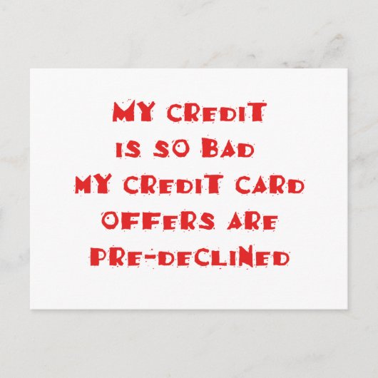 事前に却下された ポストカード (正面)