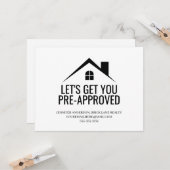 事前承認された不動産を取得し実在ます カード (正面/裏面インサイチュ)