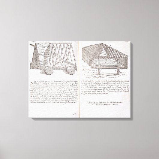 事前製作された屋根を屋根に輸送する方法 キャンバスプリント (正面)