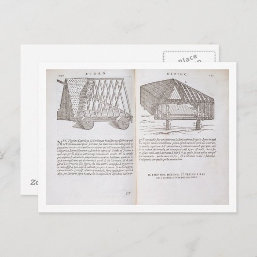 事前製作された屋根を屋根に輸送する方法 ポストカード (正面/裏面)