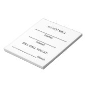 事前通知メモを呼び出さない ノートパッド (回転)