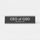 事務おもしろいデスク名プレートエグゼクティブギフト デスクネームプレート (正面)