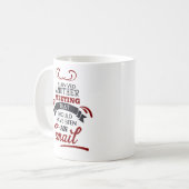 事務おもしろい会議生存期間 コーヒーマグカップ (正面左)