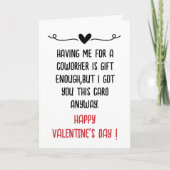 事務おもしろい所のバレンタインデー シーズンカード (正面)